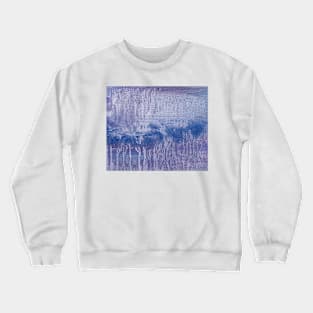 Blue Purple Indigo Abstract Art Crewneck Sweatshirt